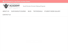 Tablet Screenshot of academyofglam.com